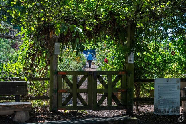 An Eastlake resident tends to the community garden in Fairview Park.