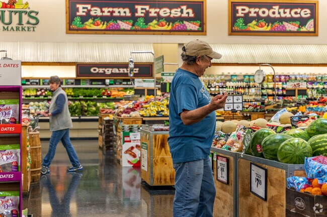 For groceries, shoppers drive a mile east to the nearby Sprouts Farmers Market.
