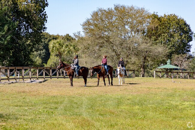 Horseback riding is a popular hobby with the residents of the Flamingo Gardens neighborhood.