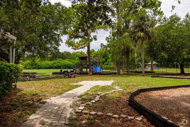 BridgePrep Academy of Collier in Naples has a small playground behind the building.