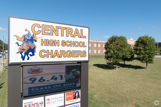 The mascot of Central High School in Macon, GA, is the Chargers, symbolizing energy and drive.