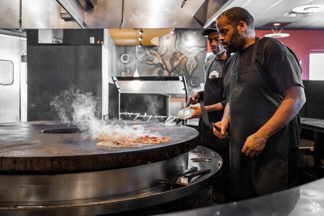 HuHot is a popular Mongolian grill near Crestview Heights.