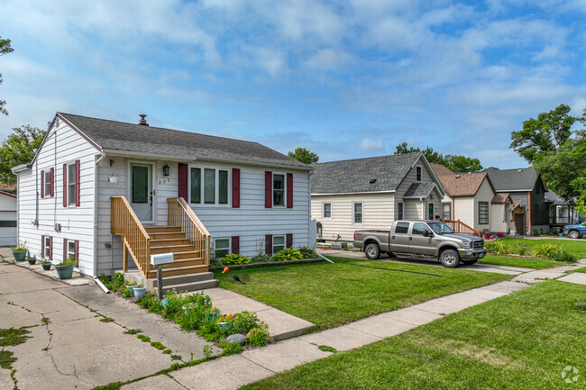 a variety of well kept two story and one story homes in the area of Sukut's.