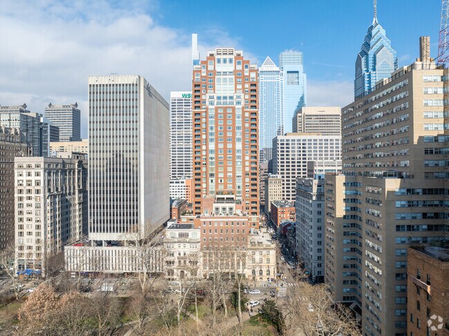Ten Rittenhouse Square is one of many beautiful older condo buildings in Rittenhouse.