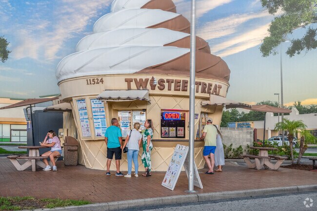 The people of Whisper Lakes beat the heat with an ice cream from Twistee Treat.