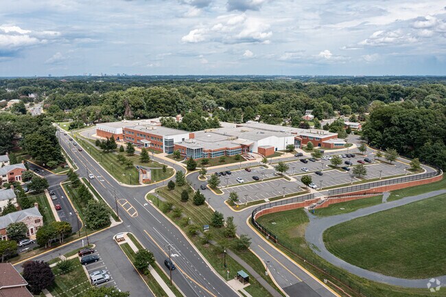The Katherine Johnson Middle School is a quick drive away from the many homes in Fairfax county.