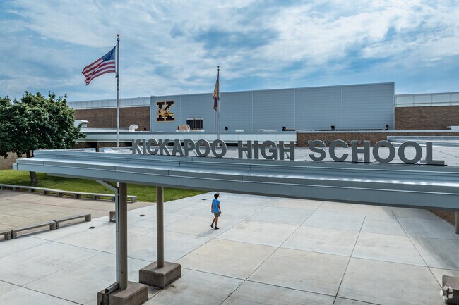 Some students from Carver, Pershing and Cherokee middle schools attend Kickapoo High School.