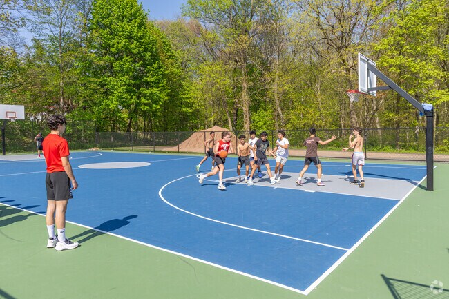 Island Brook Park near West Trumbull offers basketball courts and outdoor fun.