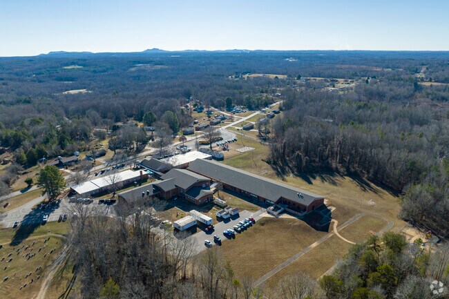 Washington Elementary School aerial overview.