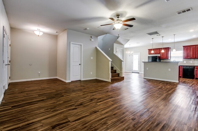 Living room- view of kitchen and Island