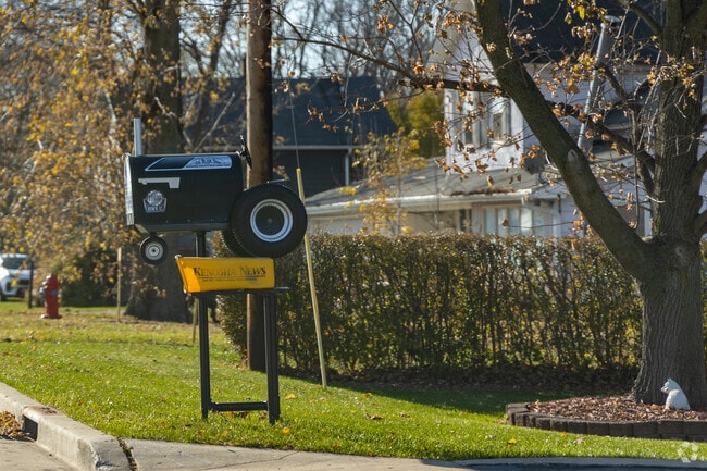 A unique farm tractor mailbox in the neighborhood of Stocker Wisconsin.