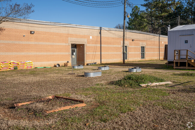 The students of Partee Elementary School have their own communal garden behind the school.
