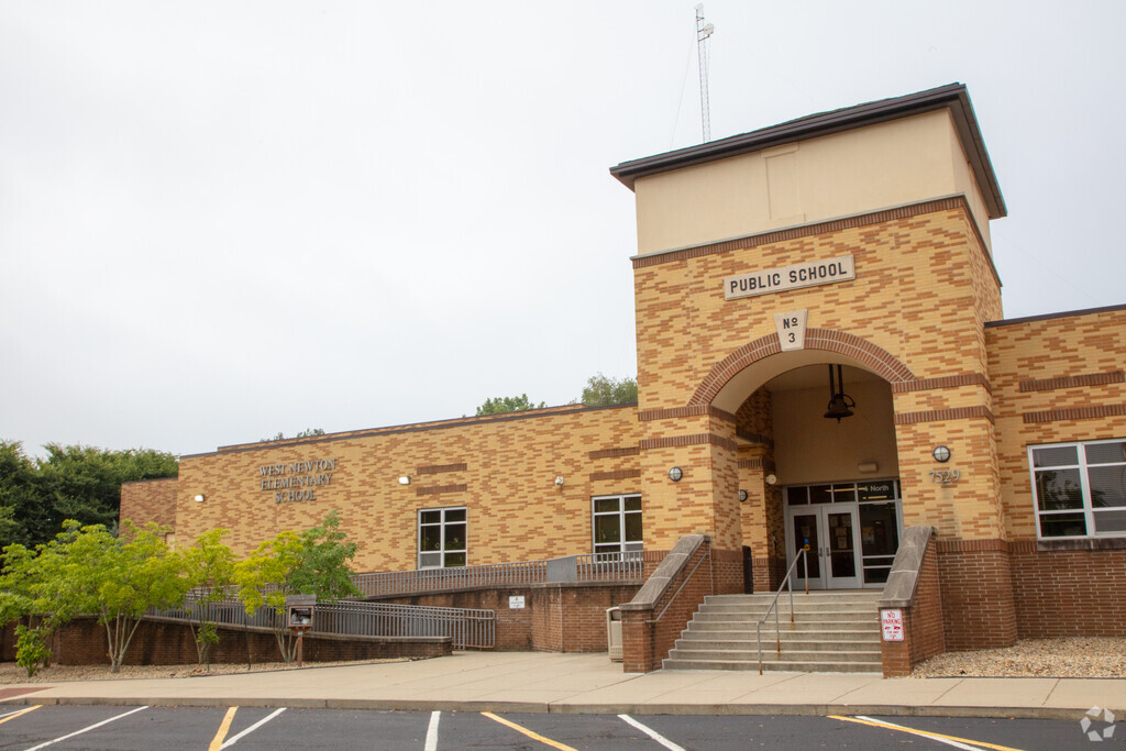 West Newton Elementary School front entrance in West Newton.