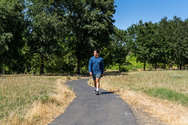 Residents can go for a stroll on the bike trail to get to Bryte Park.