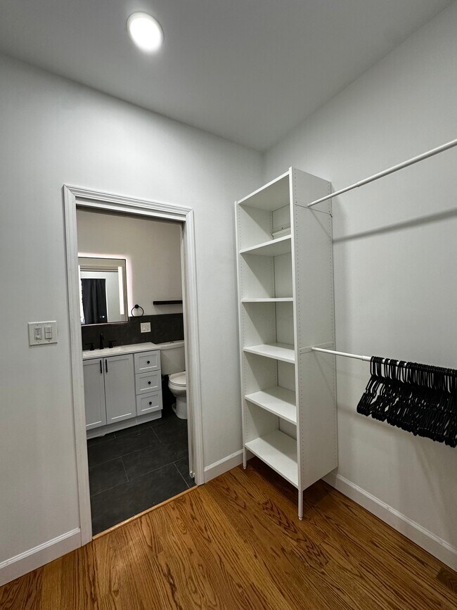 Main room walk in closet space