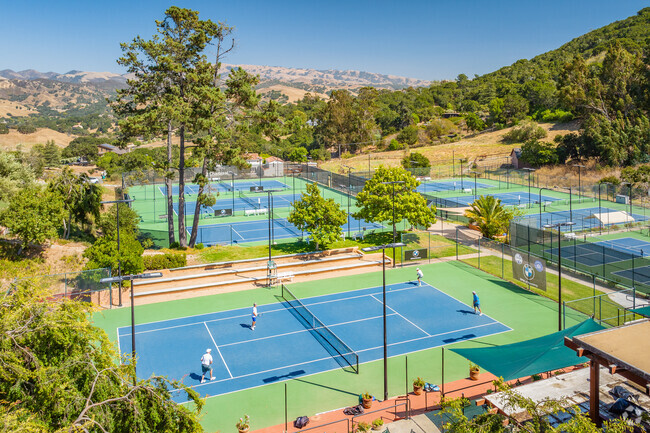 Chamisal Tennis Club in Laguna Seca-Ryan Ranch, Monterey, CA is an exclusive tennis club.