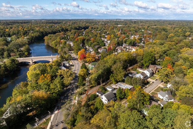 Northeast South Bend's residential streets border the St. Joseph River.