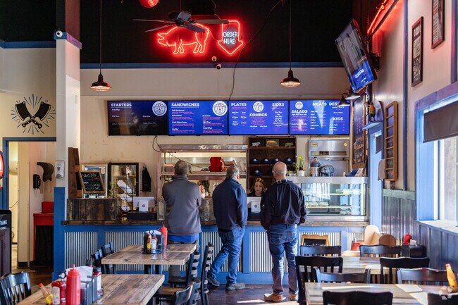 Many residents of Lawrence can pick up fresh BBQ at Clifton Bros.