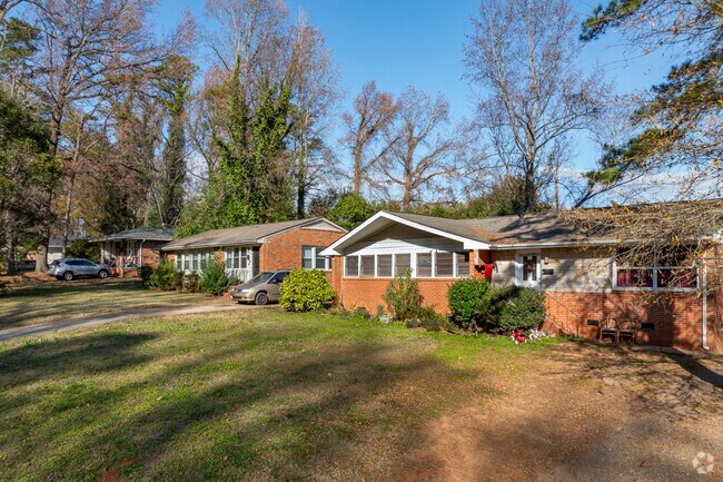 Older brick ranch style homes attract many potential home owners to Westover Hills.