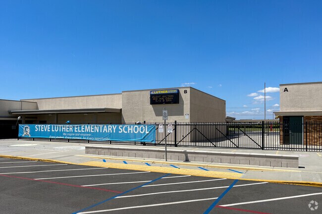 The Steve Luther Elementary School in Cypress, home of the Lions.