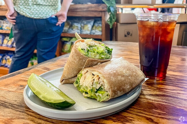 The chicken ceasar wrap at Marty's Corner Cafe in Devens is a thing of legend.