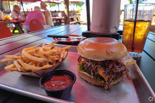 The Brisket Burger at Backyard in Murphy is a delicious and filling option on their menu.