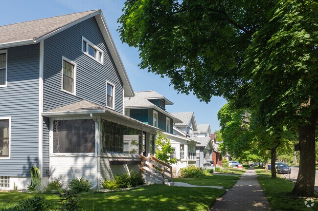 Midtown Grand Rapids has many quiet, tree shaded residential streets.