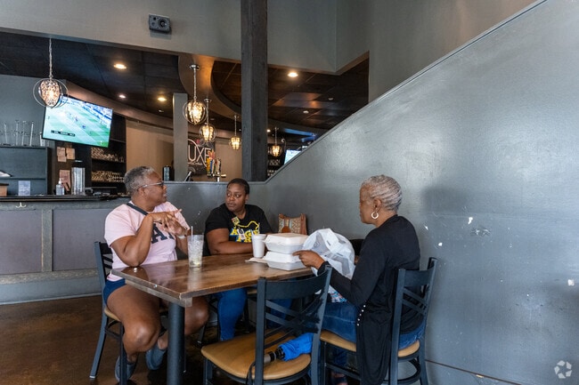 You can enjoy a great meal with friends at Luxe Soulfood and Cocktails near Cumberland.