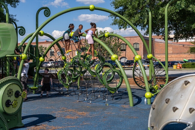 Rushsouth Whitewater Park has a state of the art playground for the children to enjoy.