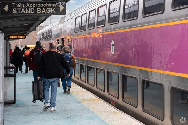 The Whitman train station makes the commute to Boston a breeze.