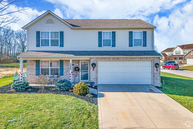 Traditional two-story homes are popular in New Haven.