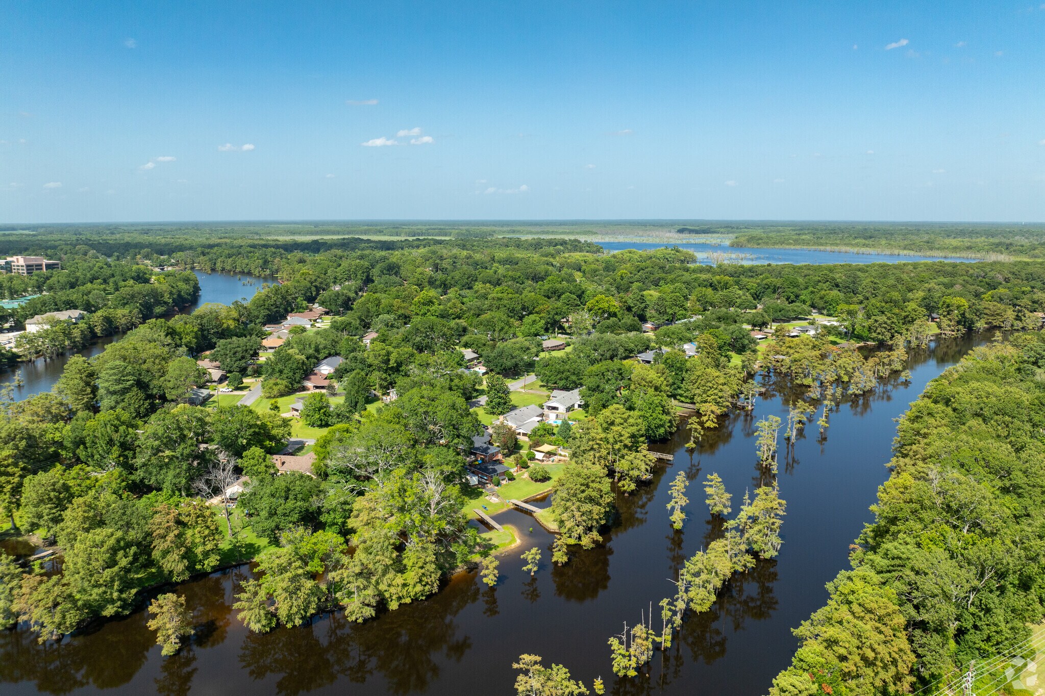 The Black Bayou Lake Natural Refuge is located at the north side of the neighborhood.