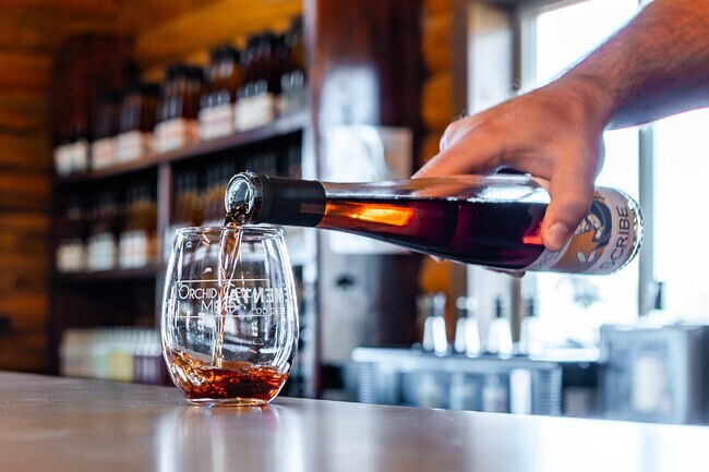 Weekends start early at Myersville's Orchid Cellar Meadery & Winery.