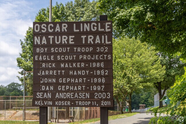 The Oscar Lingle Nature trail in Lawnton is a quiet space within Kohl Park.