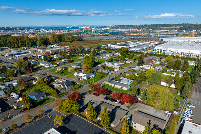 From residential to industrial in West Fife.