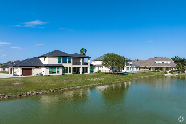 Two story four bedroom contemporary style homes are common throughout east Harlingen.