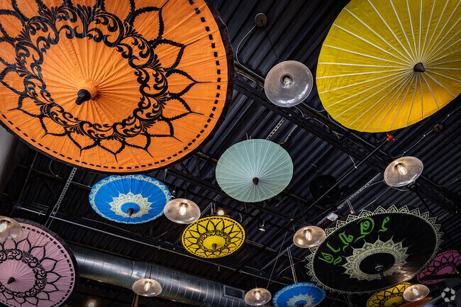 Restaurants by Ridge Street not only offer great food but also feature beautiful decor and art.