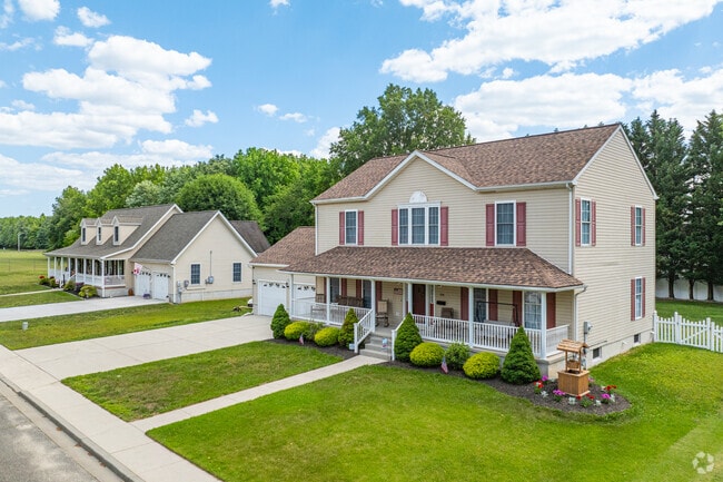 Colonial homes in Penns Grove often sit on sizable lots.