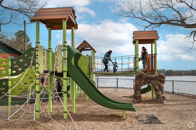 The Varney Playground features new structures and a beautiful lake view.