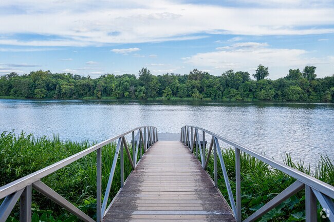 Hammond's Ferry dock provides residents with fishing and boating.