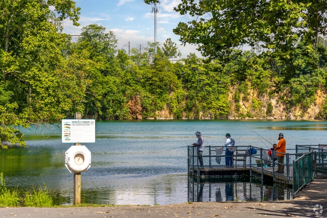 Enjoy the serene lake at Sandy Run Park or cast a line.