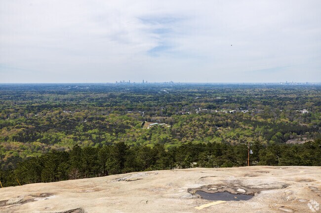 Take the view of Atlanta from the top of Stone Mountain after a short hike.