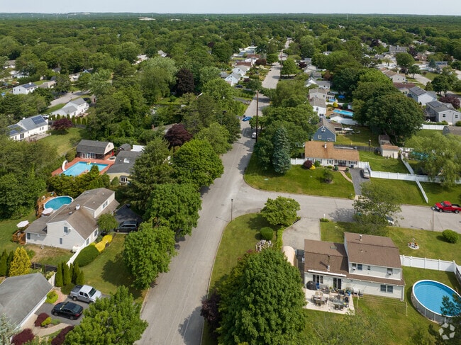 A lot of homes in Medford have backyard pools.