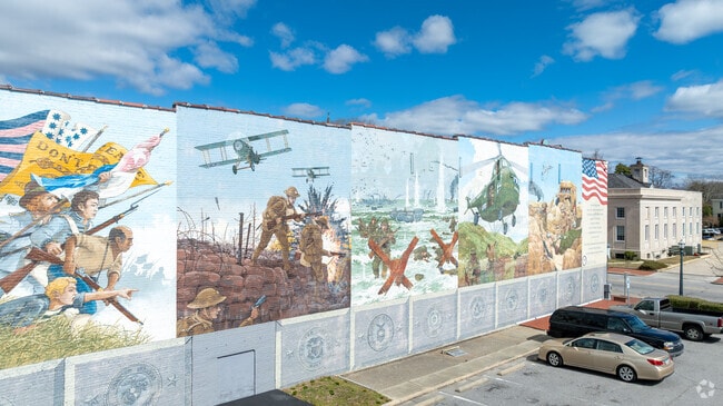 Tarboro is a major part of Civil War history, some of that is displayed in this mural.