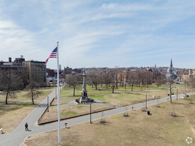 Campagnone Park by North Common provides a spacious setting for community events, strolls and family gatherings.