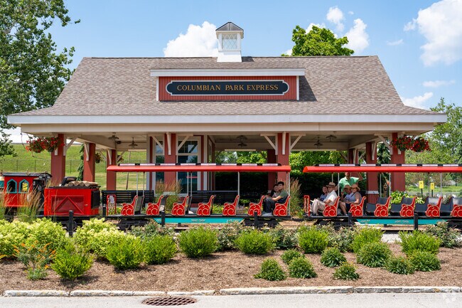 Columbian Park has a mini train, paddle boats, and an amphitheater.
