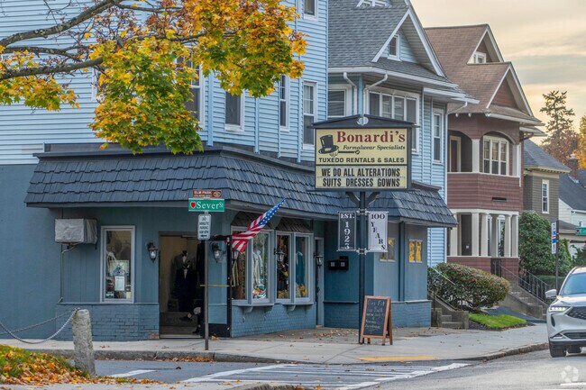 Bonardi's in Institution Park is a known formal wear store specializing in tuxedo rentals.