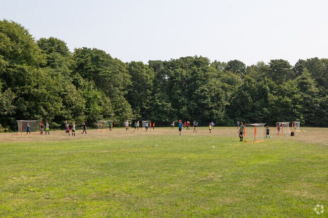 Students practice soccer at Eddy Elementary School in Brewster.