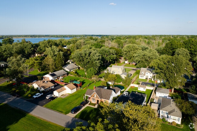 About 22,000 people live on Grand Island, most homes are close to the surrounding Niagara River.