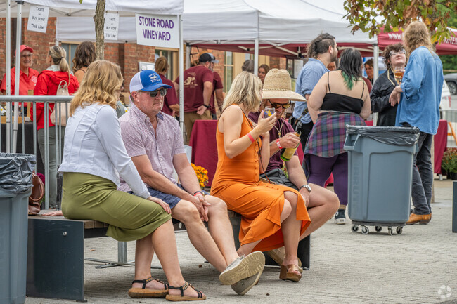 The Wine and Jazz Festival drew a nice crowd in Hazel Ruby McQuain Park in Downtown Morgantown.